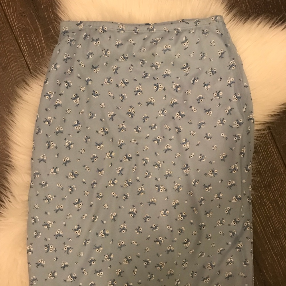 Pencil floral skirt